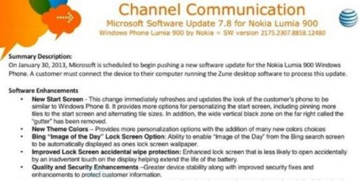 Read more about the article AT&T’s Nokia Lumia 900 Users Getting Windows Phone 7.8 OS Update Today