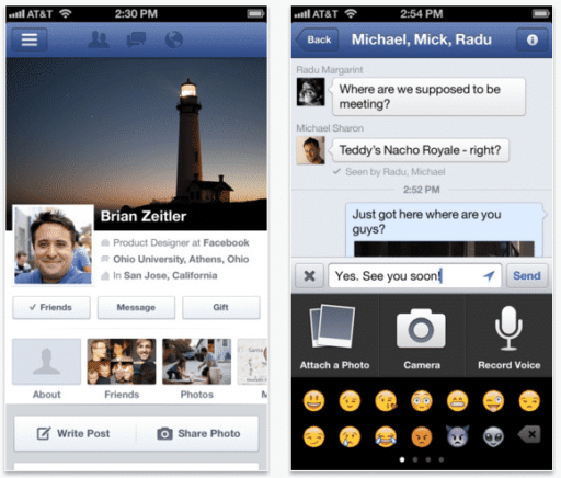 Read more about the article Facebook Updates iOS App, Adds Video Recordings And Voice Messages