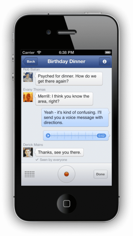 Read more about the article Facebook Adds Voice Messaging And VoIP Calls Features To Its Messenger App