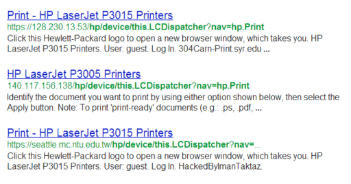 Read more about the article Google Search Indexes 86000+ HP Public Printers, Open To Hack And Use