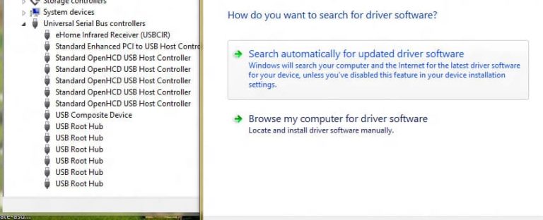 usb driver install windows 8