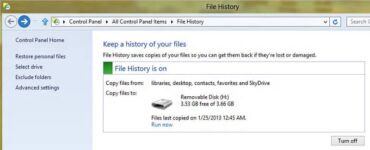 [Tutorial] How To Backup File Versions in Windows 8 Using File History