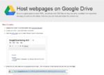 Google Drive Now Lets Developers Host HTML Websites