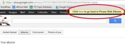 Google Now Redirects Picasa Photo Galleries To Google+ Photos
