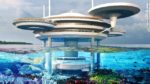 Water Discus: A UFO Shaped Partially Underwater Hotel