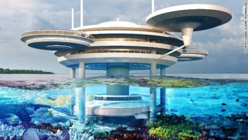Read more about the article Water Discus: A UFO Shaped Partially Underwater Hotel