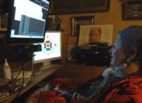 Paralyzed Artist Paint With Mind, Exhibition Running