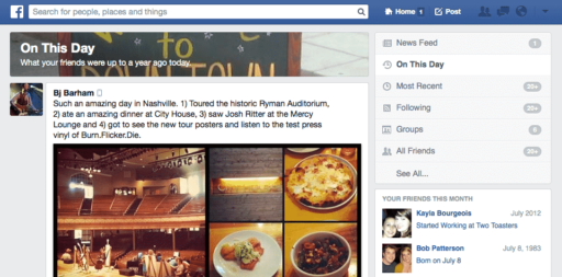 Read more about the article Take A Trip Down Memory Lane With New Facebook Feature