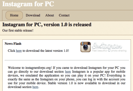Read more about the article ‘Instagram For PC’ Is A Scam, Leads To Filling Surveys