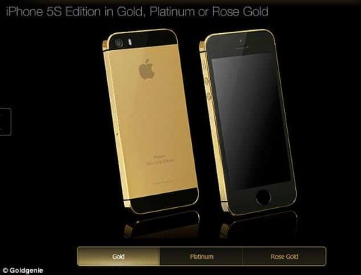 Read more about the article Gold Colored iPhone 5S Sold For $10100 On eBay