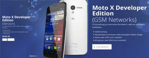 Read more about the article Motorola Launched Developer Edition Of Moto X And DROID MAXX