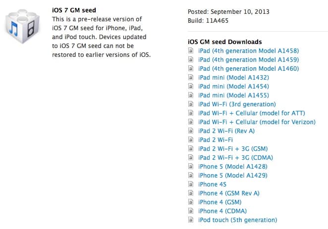 Read more about the article Apple Releases iOS 7 GM Seed To Developers