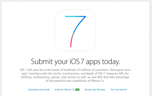 Read more about the article Apple Starts Accepting App Submissions For iOS 7