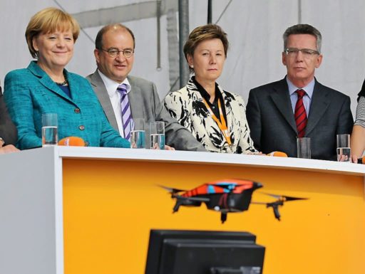 Read more about the article Drone Enters Rally Of German Chancellor, Crashes Near The Stage