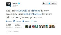 BlackBerry BBM Launchd For Android And iOS, 5M Downloaded In 8 Hours