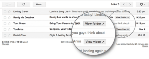 Read more about the article Google Added Quick Action Buttons For YouTube, Dropbox And More In Gmail