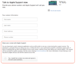 Screen Sharing Becomes Available On Apple Support Site
