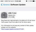 Apple Releases iOS 7.0.4 And iOS 6.1.5, Patches FaceTime Bug
