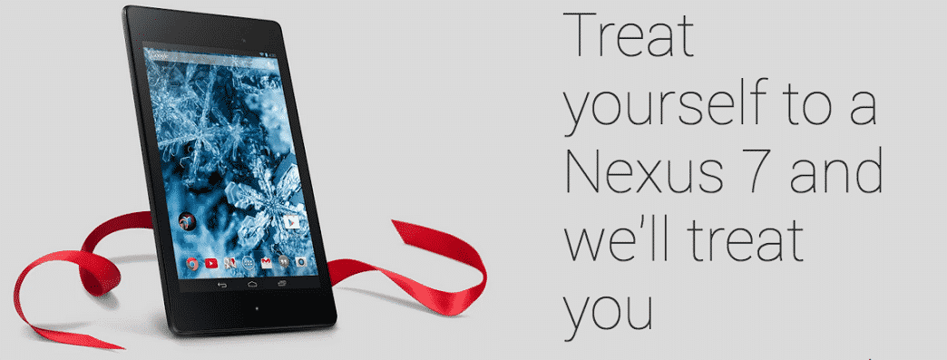 You are currently viewing Google Offers Nexus 7 Holiday Deal: Free Shipping, $25 Play Store Credit