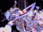 Russian Astronauts Take Olympic Torch On A Spacewalk