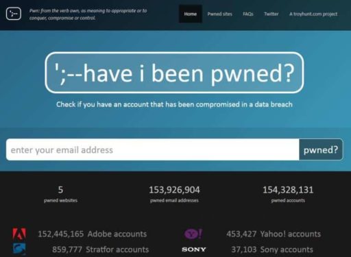 Read more about the article HaveIBeenPwned Tells If Any Of Your Online Accounts Has Been Breached