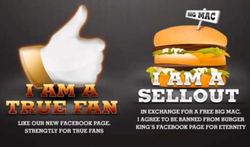Read more about the article Burger King Encourages Fans To Dislike Its Facebook Page, Gives Free Big Macs In Return