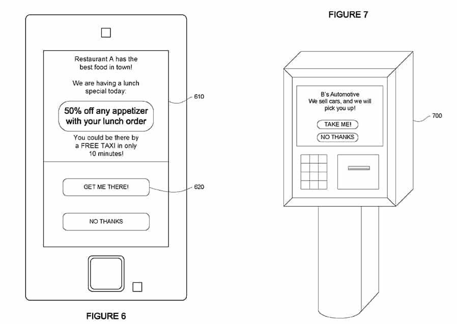 Google Patent Envisions E-Shoppers Getting Free Taxi Ride To Retail Stores!