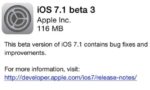 Apple Seeds Third Beta Of iOS 7.1 To Developers
