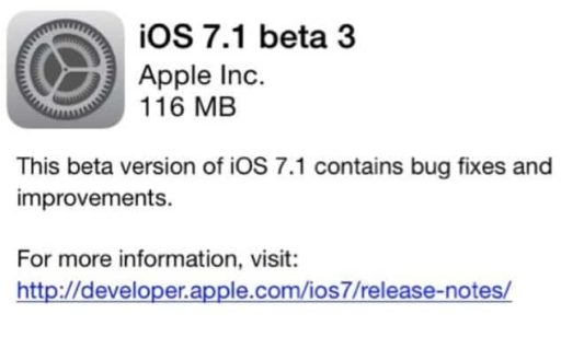 Read more about the article Apple Seeds Third Beta Of iOS 7.1 To Developers