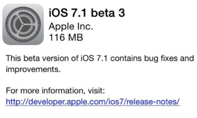 You are currently viewing Apple Seeds Third Beta Of iOS 7.1 To Developers