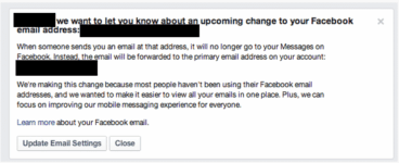 Facebook Abandons Its @Facebook.com Email Service