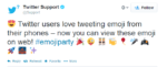 Twitter Starts Supporting Emoji Characters