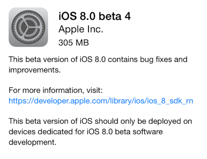 Read more about the article Apple Released iOS 8 Beta 4, Comes With Tips App And Bug Fixes