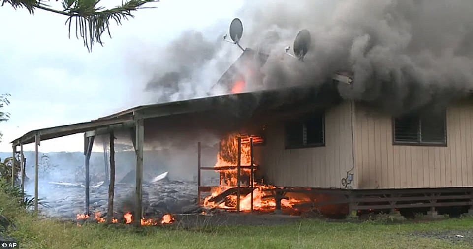 Read more about the article Hawaii Lava Flow Destroys First Home