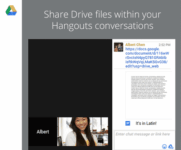 Share Google Drive Files Directly Within Hangouts Video Calls, Thanks Google