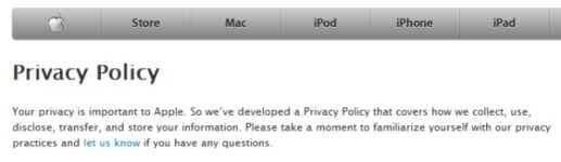 iOS 4 privacy policy updated