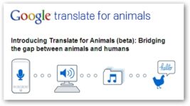 Google Introducing Translate for Animals (beta): Bridging the gap between animals and humans