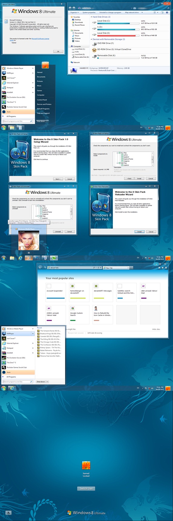 windows 7 to windows 8 transformation pack free download