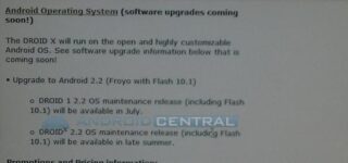 Motorola Droid to get Android 2.2 Froyo in July, Droid X to Follow
