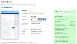Retweet.com For Sale – Up For Auction