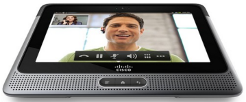 An Android tablet with video conferencing for business types “Cisco Cius”