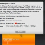 Flash Player 3D future