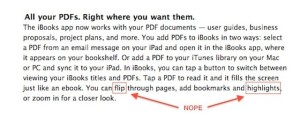 Read more about the article iBooks 1.1 doesn’t deliver what Apple promises