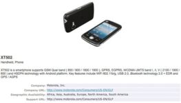 Motorola XT502 with Android