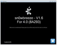 Download Sn0wbreeze V1.6.1 to Jailbreak iOS 4